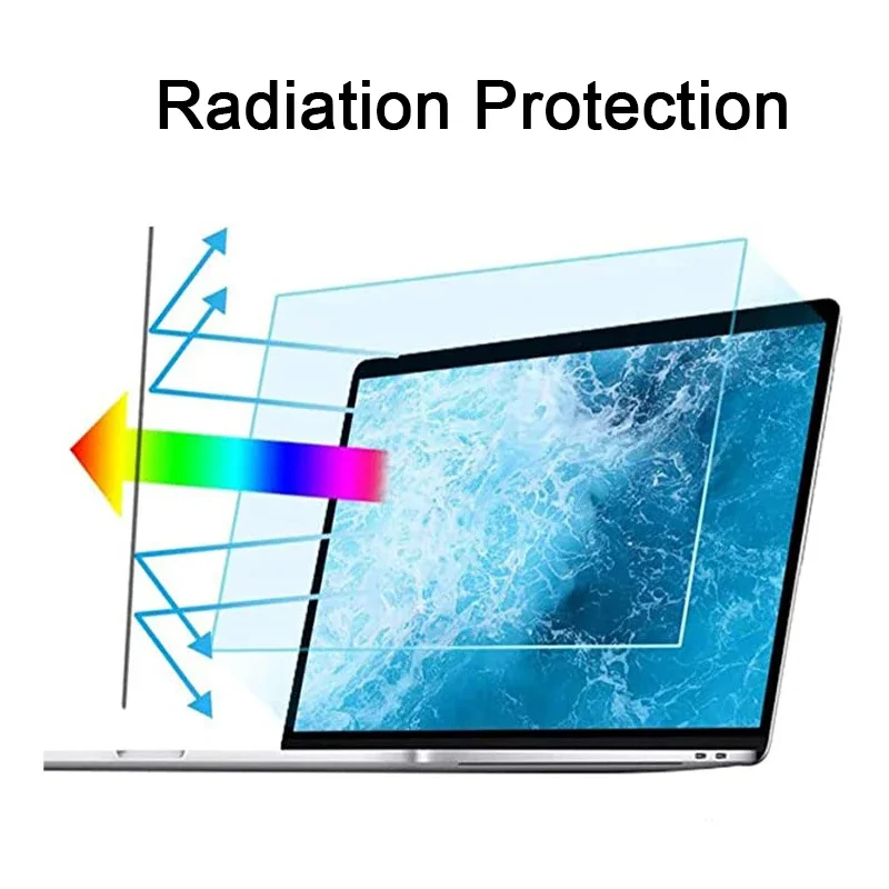 Película protetora de tela para notebook anti-luz azul 11.6/12.5/13.3/14.6/15.6/17.3 polegadas 294X165mm 310X174mm 383X215mm PET para proteção dos olhos