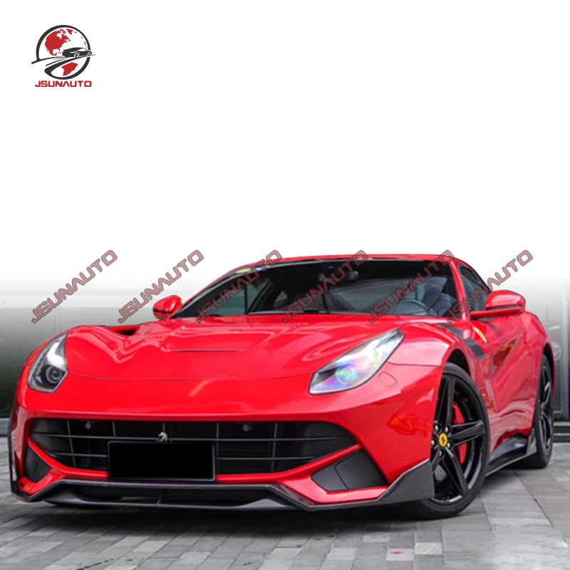 

Передний диффузор для Ferrari F12, комплект для тела в стиле D, боковые юбки из углеродного волокна, задний бампер, задний спойлер для крыла заднего бампера, запчасти для F12 из углеродного волокна