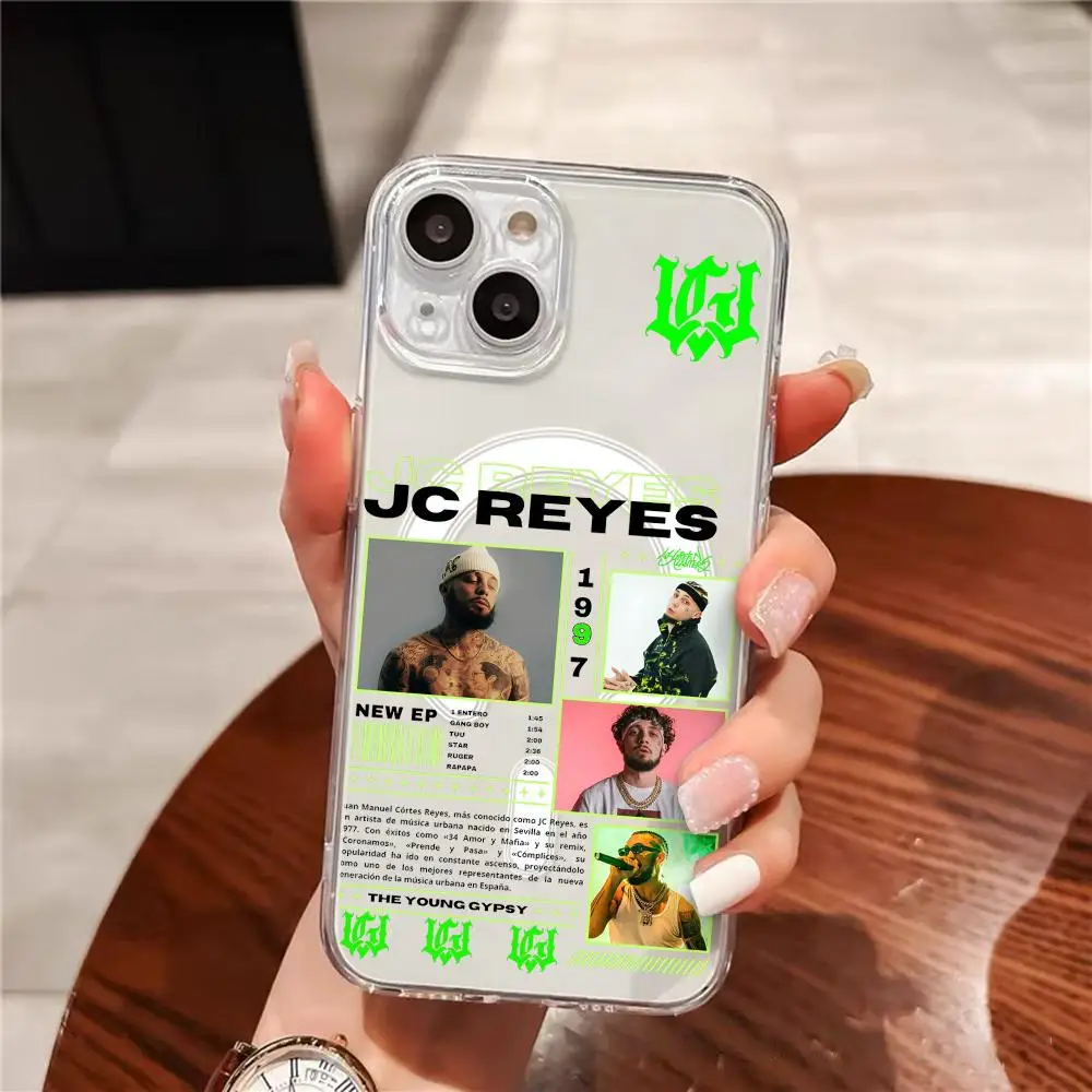 Rapper JC r-REYES Tour Phone Case For iPhone 17 16 15 14 13 12 Pro Max Plus Magnetic Clear Case Slim Wireless Charging