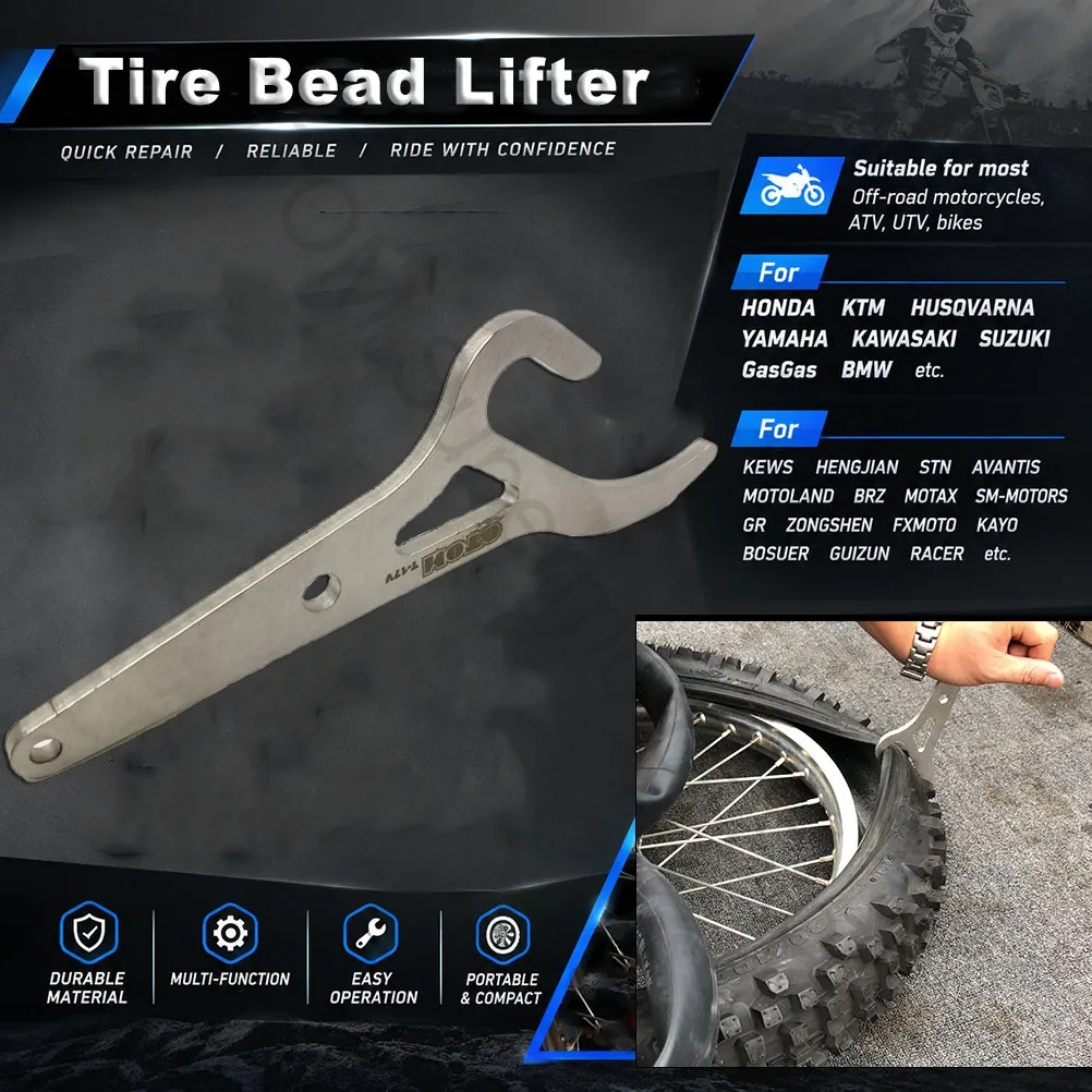 Motorcycle Universal Tire Bead Lifter Flaring Installation Tool Tyre Removal Wrench For KTM HUSQVARNA GASGAS HONDA YAMAHA KEWS