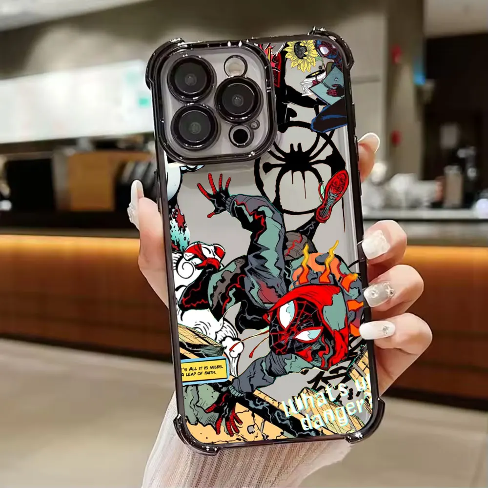 Cool Gwen SpiderS-man Miles Morales Phone Case For Samsung S26 S25 S24 S23 S22 S21 S20 FE Note20 Edge Plus Ultra 4G5G Anti Fall