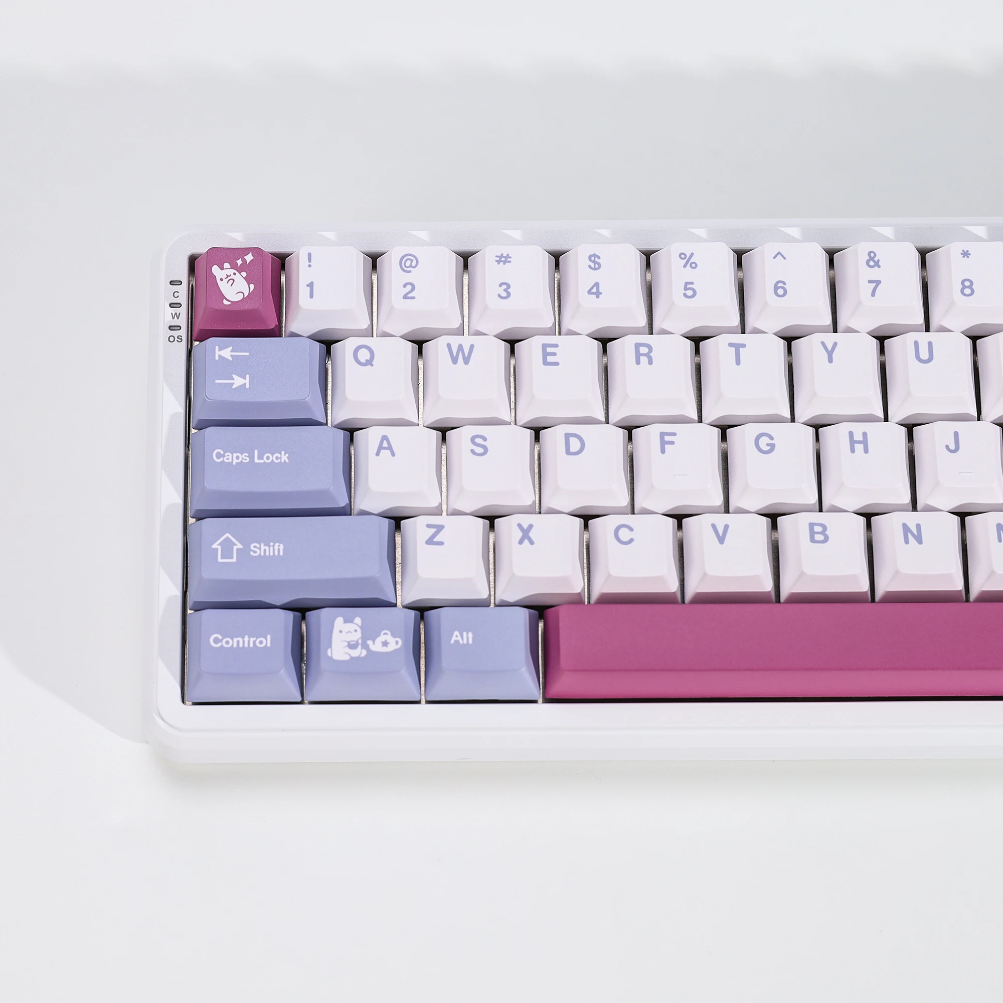 KBDiy Clone GMK Tuzi Keycap Retro Cute Cherry Profile Alice Keycap Custom für MX Magnetic Switch Gaming Mechanical Keyboard KIT – Detail 8