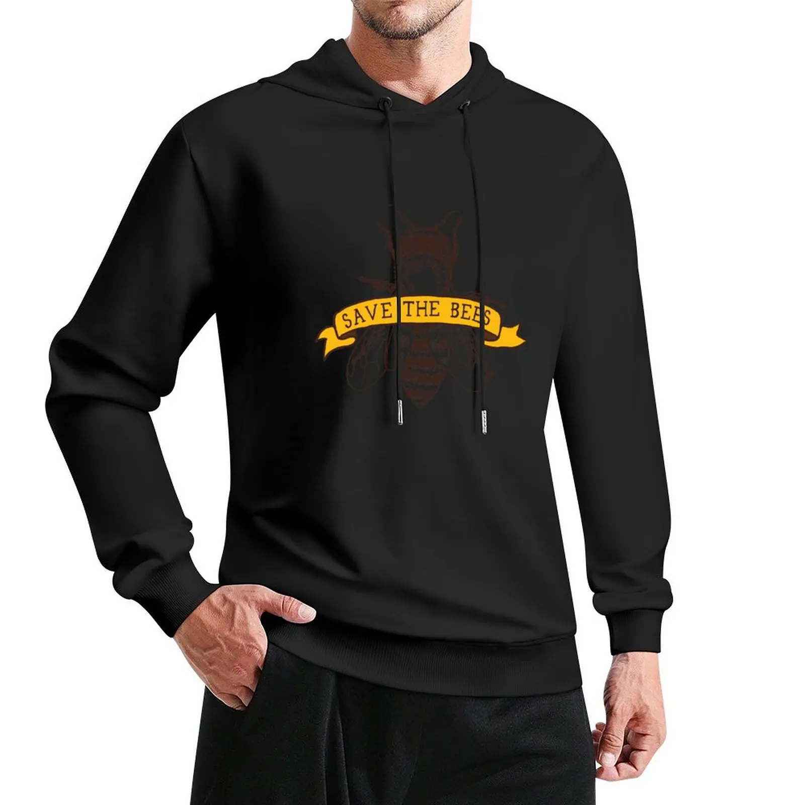 Save The Bees! Pullover Hoodie blouse korean style clothes mens designer clothes mens hoodies