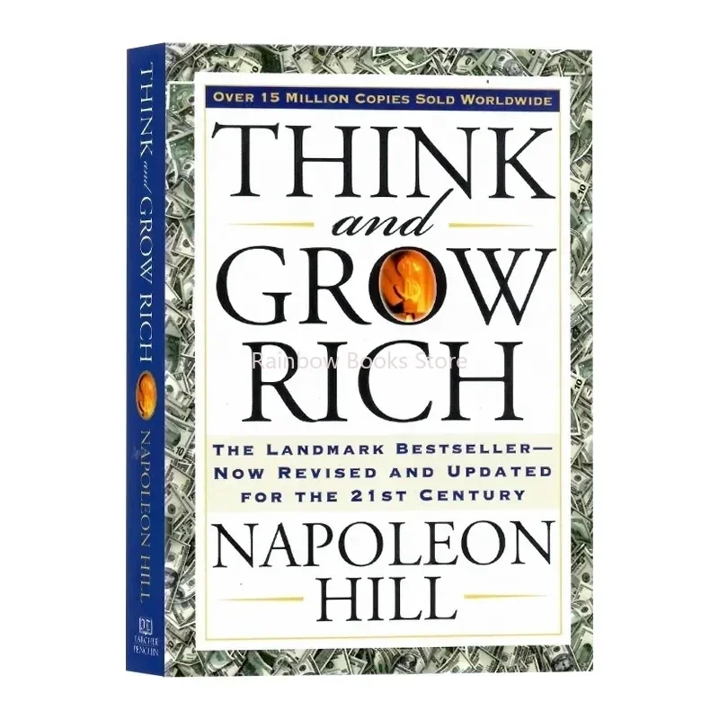 Think and Grow Rich By Napoleon Hill, Revised Updated Version, Finance Investment Self‑Help English Reading Book for Adult