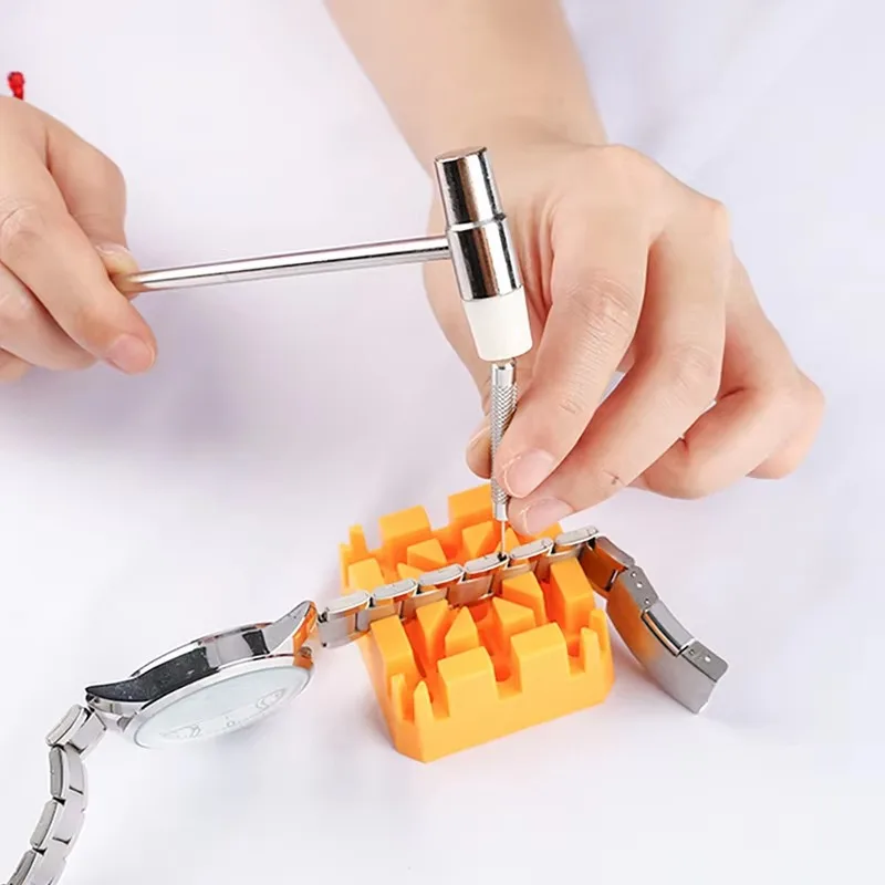 1set Detachable Strap Remover Watch Repair Tool Set Bottom Cover Bracket Fixing Kit Watch Battery Replacement Tool