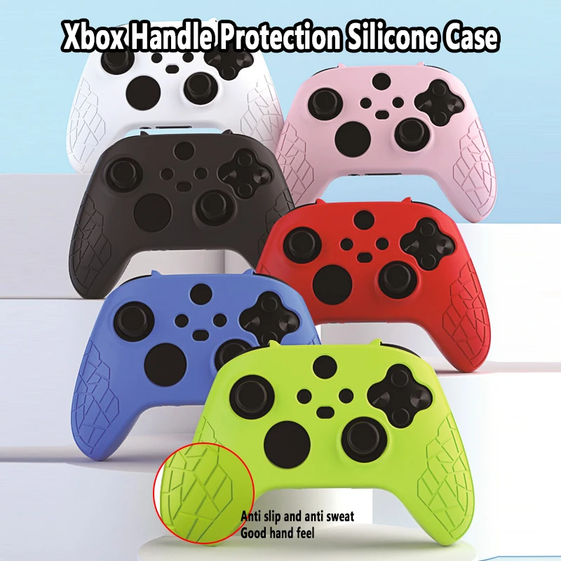 For Xbox Series X Handle Protection Silicone Case Cover XSX SX Controller Antislip Protective Skin Handle Cover Game Accessories