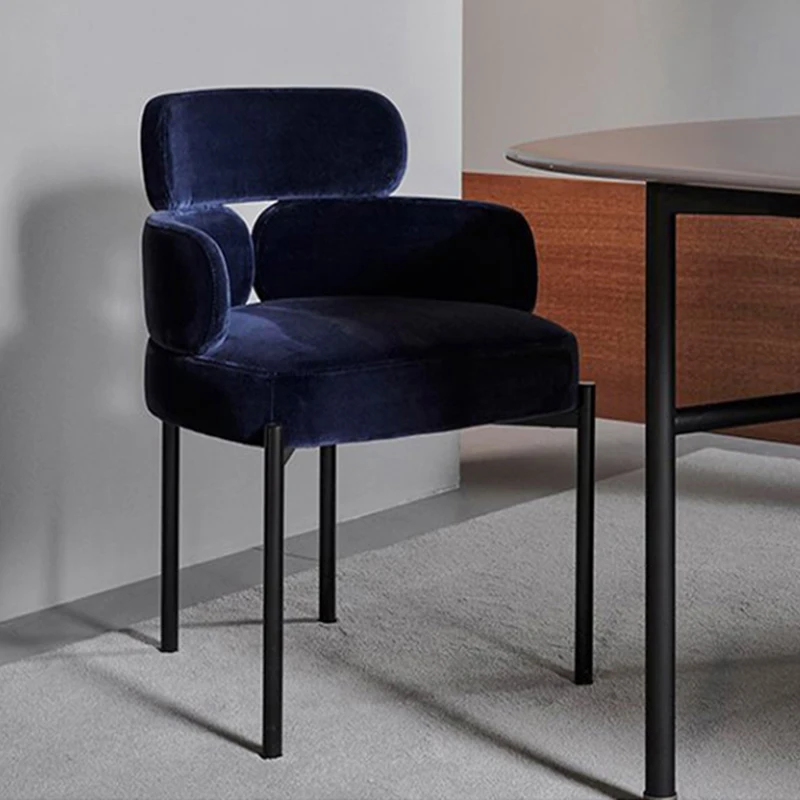 

Set Of 2 Minimalist Dining Chairs Luxury Modern Designer Arm Dining Chairs Office Classic Chaise De Bureaux Bedroom Furniture