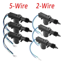 2/5 Wire Universal Car Electric Remote Central Door Lock Actuator Auto 12V Heavy-Duty Power Locking System Single Gun Type Kit