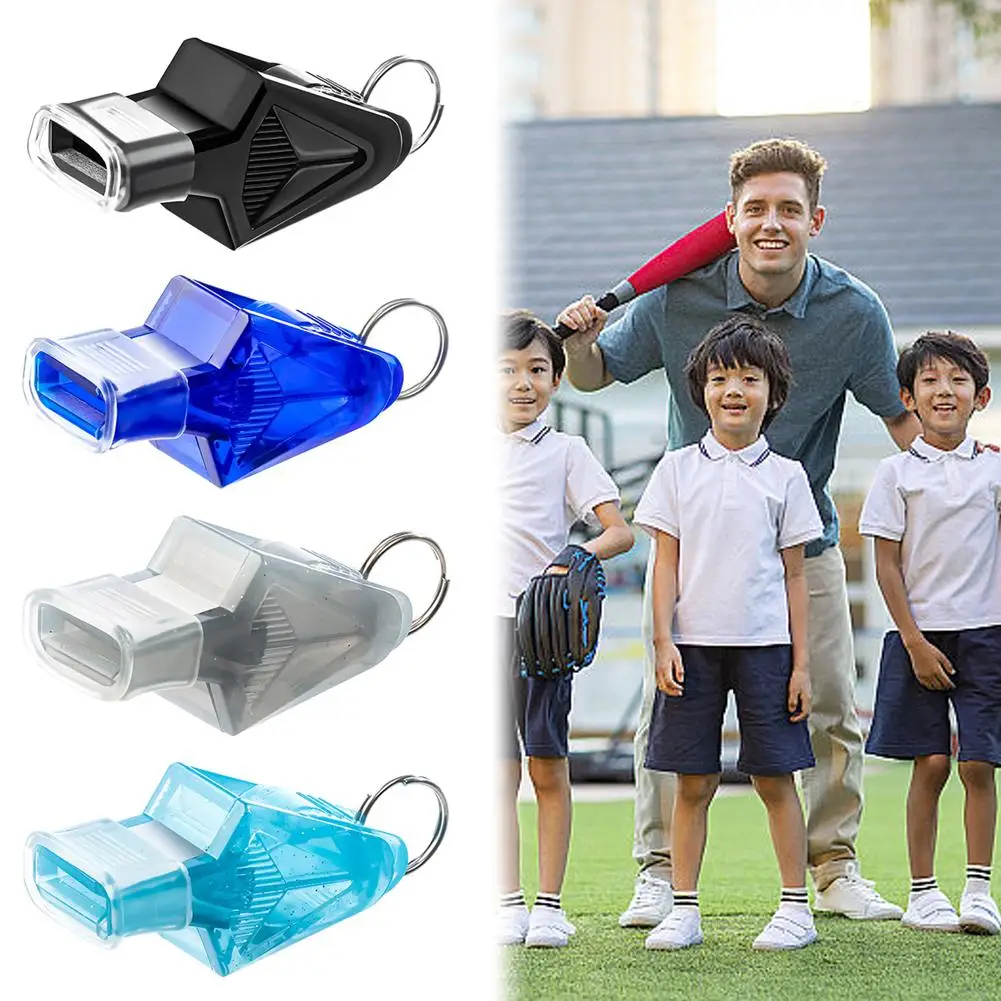 1 pz Mini fischietto di plastica con corda per bambini calcio professionale calcio basket Cheerleading arbitro fischietto bambini C8Z3