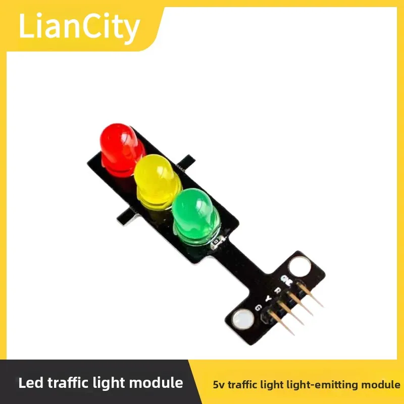 

10pcs/LEDTraffic Signal Light Module 5V Traffic Light Emitting Module Electronic Learning Blocks Programming Single Control Boar