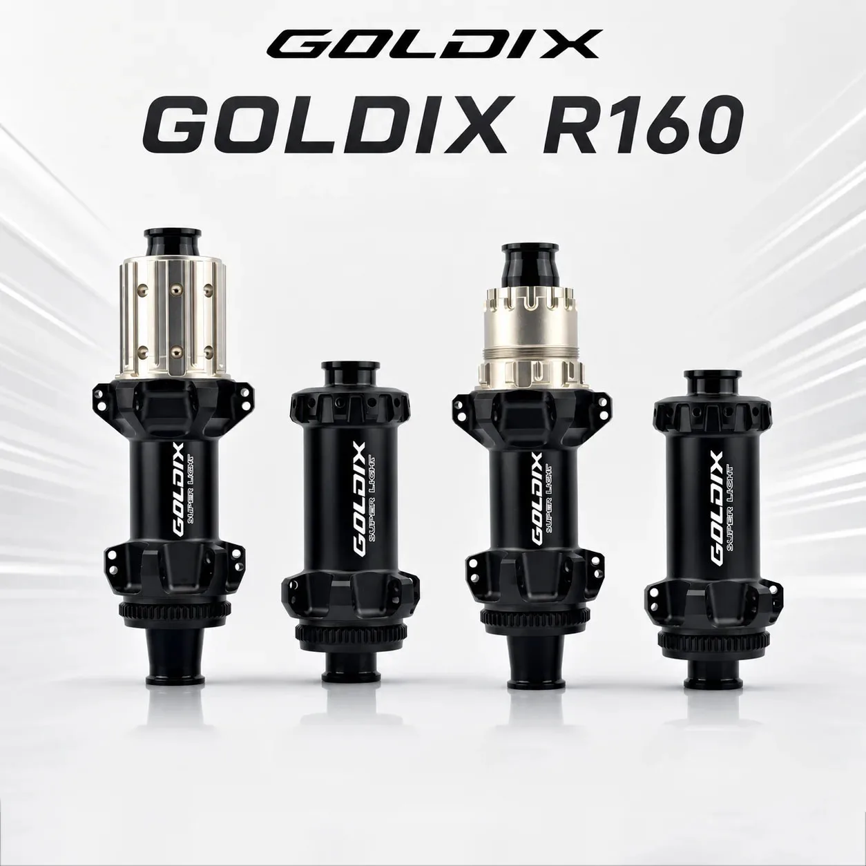 GOLDIX R160 Ultralight 270g Road Bicycle Hub 72T Ratchet HG/XDR Center Lock Disc Brake 24H Steel Spoke Compatible 10-13 Speed