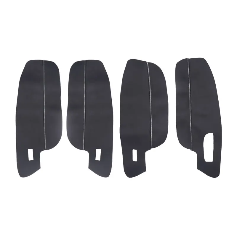LHD Single Wire For VW Golf 7 2014 2015 2016 2017 2018 4pcs Car Door Armrest Panel Microfiber Leather Cover Trim
