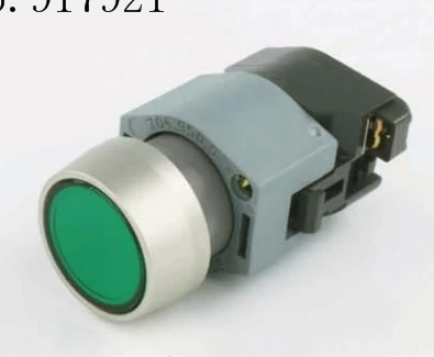 [ZOB] Switzerland EAO 704.032.5 green illuminated pushbutton reset switch 704.062.7 self-locking metal ring ip65  --2PCS/LOT