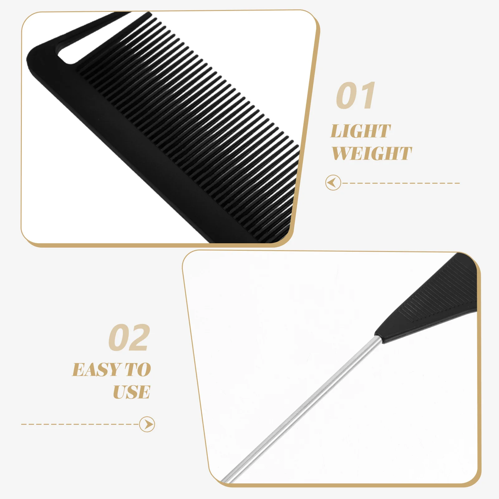 

1 set 1 Set Detangle For Braiding Styling Barber Combs Comb Sets For Styling Set Natural Hair Straightening Comb Black Hair