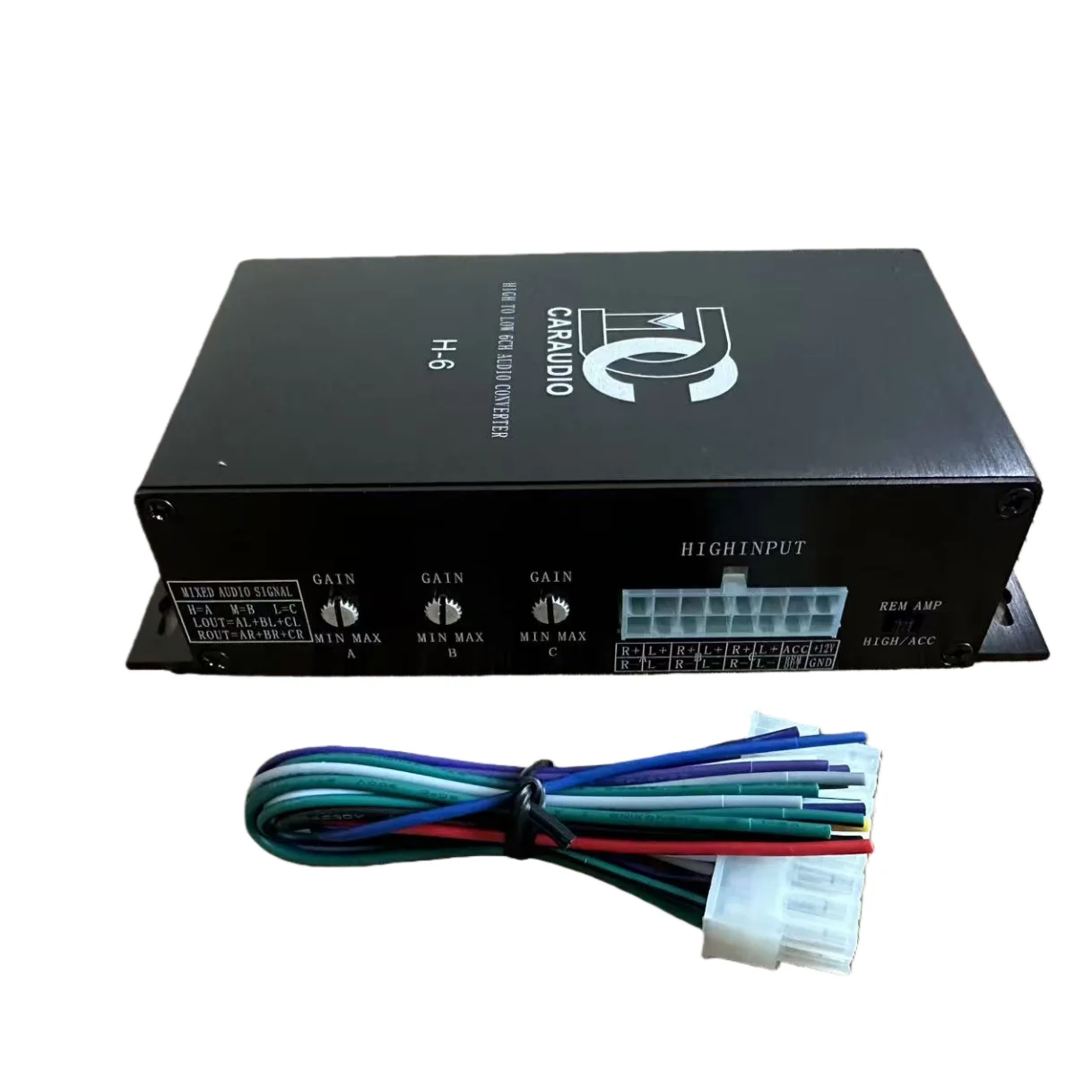 High Quality Car Audio Subwoofer Amplifier 6 in 6 Out 6 Channel 6Way High Fidelity Active High Turn Low Audio Converter New