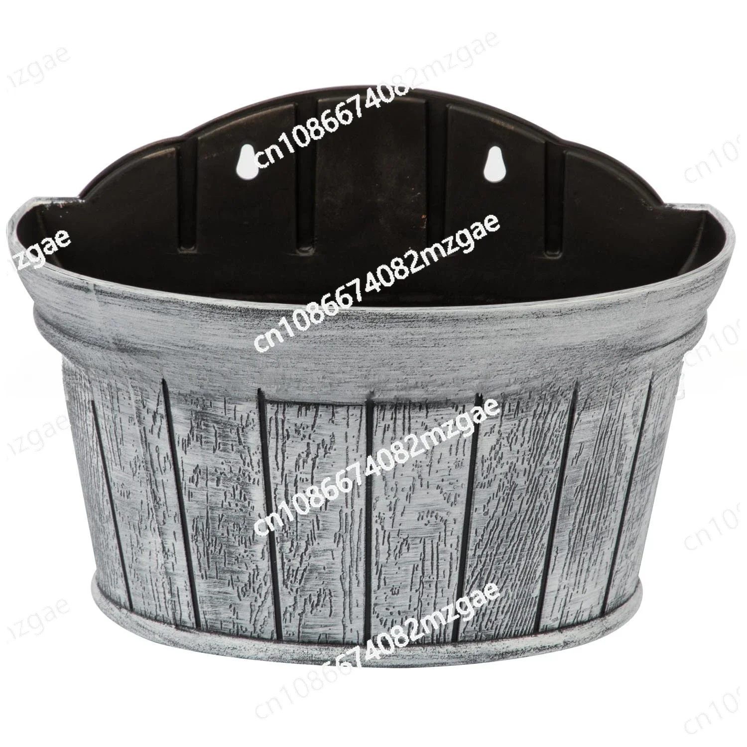 

Европейский классический стиль Балконный настенный цветочный горшок, полукруглый пластиковый цветочный горшок под дерево