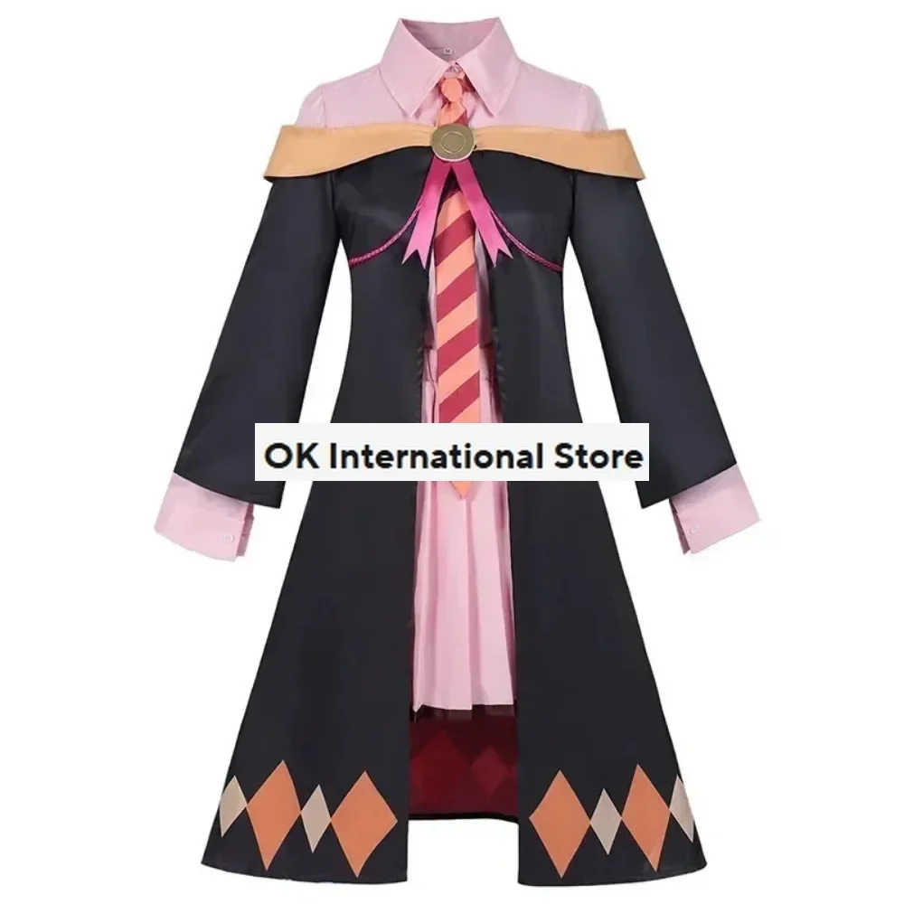 Anime God’s Blessing on This Wonderful World! New Character Cosplay JK Uniform Dress Shawl Dew Cosplay Costume