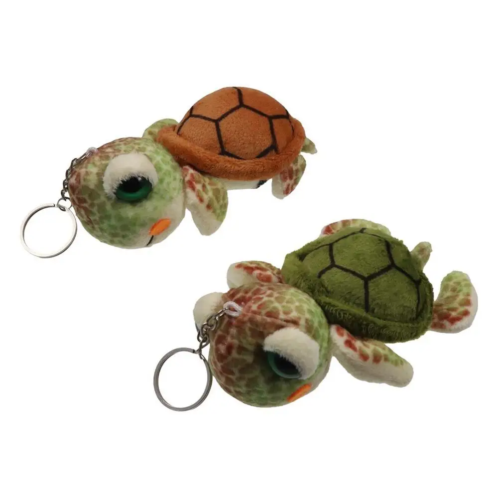 Kawaii Turtle Turtle Plush Keychain Soft Stuffed Turtle Doll Pendant Cartoon Anime Ins Plush Toy Keyring Kid Girl Boy