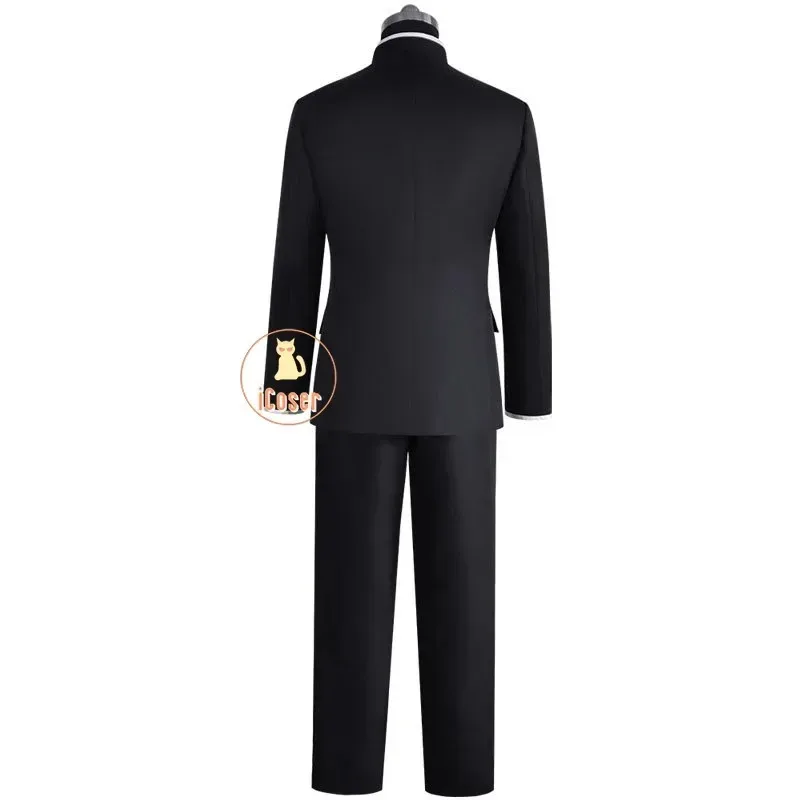 

aaa12 3Ken Takakura Cosplay Costume Wig Anime Dandadan Okarun School Uniform Glasses Black Jacket Gakuran Outfit Halloween Women