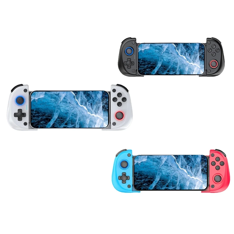 

Hot-X5 Telescopic Gamepad Wireless Mobile Gaming Controller With Cooling Fan Bluetooth Hall Effect Joystick For Smartphone