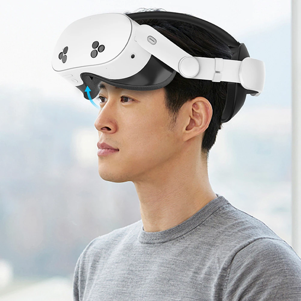 حزام رأس قابل للتعديل، عصابة رأس مريحة معززة، تقلل الضغط، حزام النخبة البديل لـ Meta Quest 3S لـ Meta Quest 3