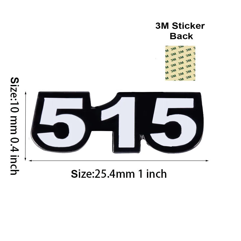 515 الهاتف المحمول 3M ملصق شارة معدنية دبوس دبابيس دبابيس