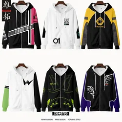 3D-Druck Kamen Reiter Männer/Frauen Herbst Winter Anime Hoodies Sweatshirt Langarm Reiß verschluss Hoodie Harajuku Cartoon Jacke