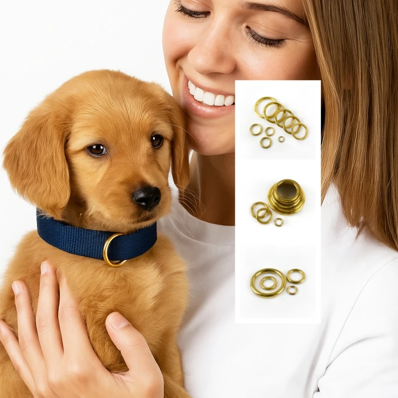 

2-10Pcs Solid Brass O Ring Buckle Seamless Carabiner Rings 8-51mm Dog Collar Webbing Strap Metal Buckles DIY Sewing Accessories