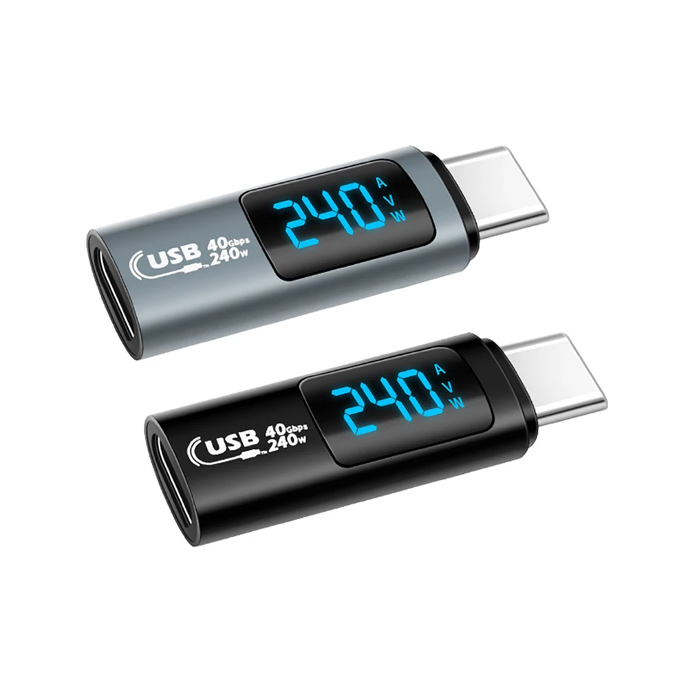 

Type-C Interface Power Meter DC 0-36V 40Gbps USB 4.0 PD 240W Fast Charging Adapter Voltage Meter Supports 4K 60fps Transmission