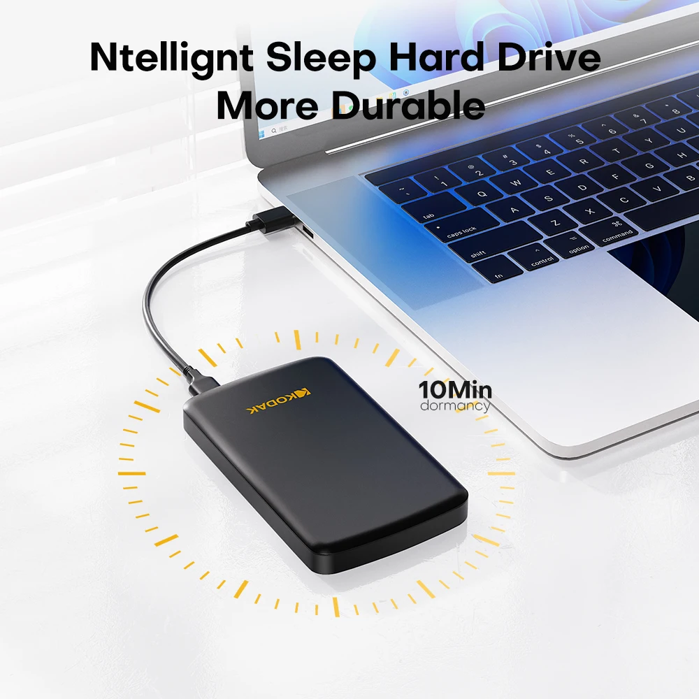 

Kodak Portable External HDD Hard Drive 5Gbps USB3.0 External Hard Disk 500G 1TB Large-capacity Storage PS4/Xbox/PC & 4K Video