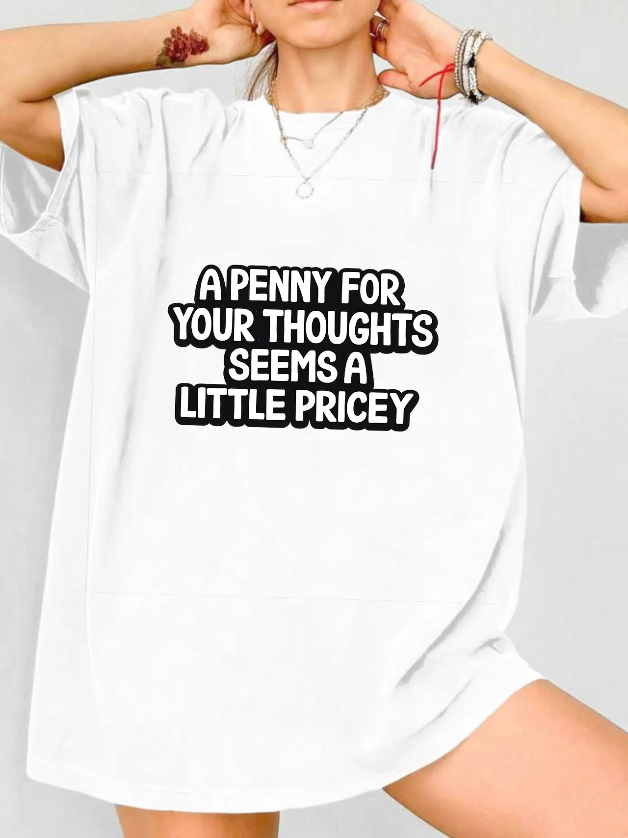 

【WDS00121】Женская футболка больших размеров с круглым вырезом, короткими рукавами, эластичными полурукавами и модными принтами.