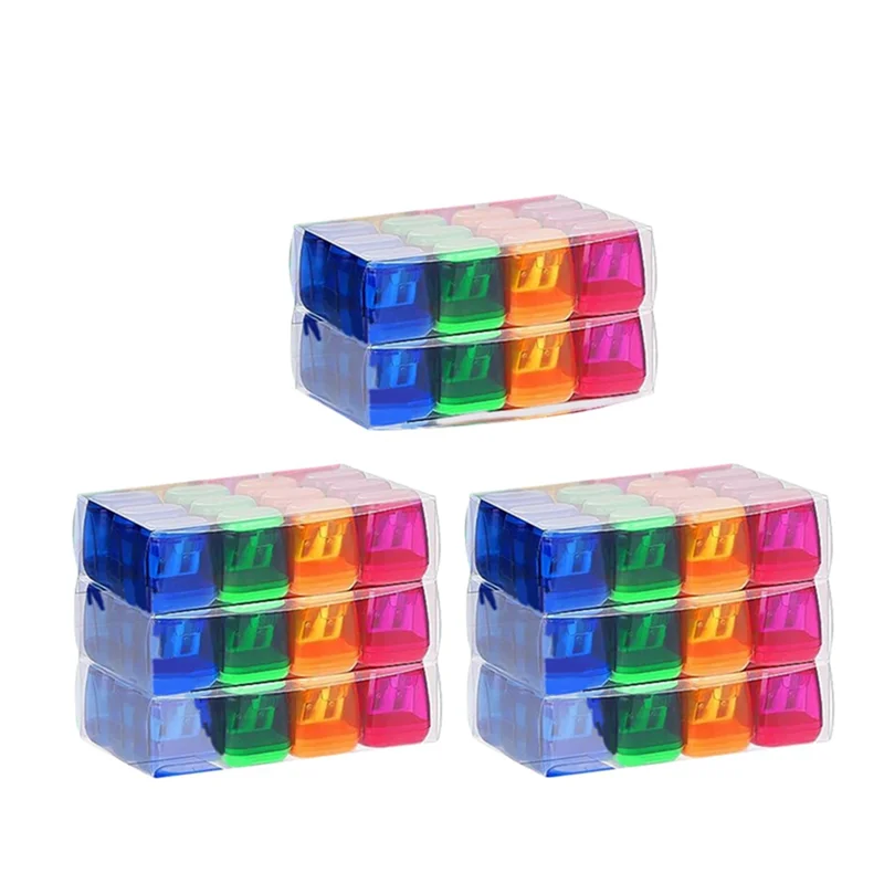 

ADP-96 Double-Hole Pencil Sharpeners, Plastic Pencil Sharpeners with Lids, Pencil Sharpeners, School Supplies