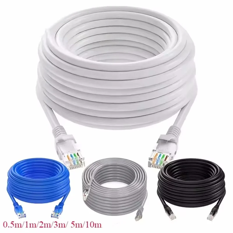 0.5M 1M 2M 3M 5M-50M UTP Network Internet Cord Cat6 RJ45 Ethernet Cable For Laptop Modem Router LAN Internet Cable Accessories