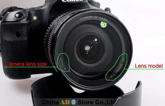 Tampa da lente da câmera dslr/slr, 9 peças, 49mm 52mm 55mm 58mm 62mm 67mm 72mm 77mm 82mm