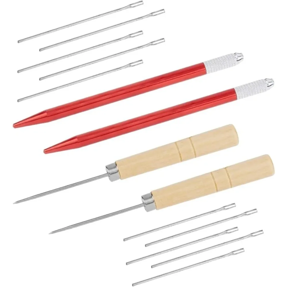 

14Pcs Rerooting Tool for Hair 0.5-0.7mm Knitting Needles Wig Tool Accessorie for Breed Hair Implant