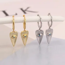 Lucky Eye Leafs Pendant Drop Earring for Women Charm  Piercing Jewelry Pendientes Mujer 2025 Accessories