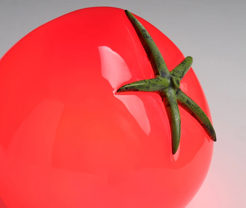 Red Resin Tomato Table Lamp Lovely Home Atmosphere