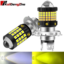 H4 BA20D P15D LED Motorcycle Headlight Bulbs 12-80V 20000LM LED Moto Lights Hi Lo Beam White Yellow Lamp For Kawasaki Suzuki