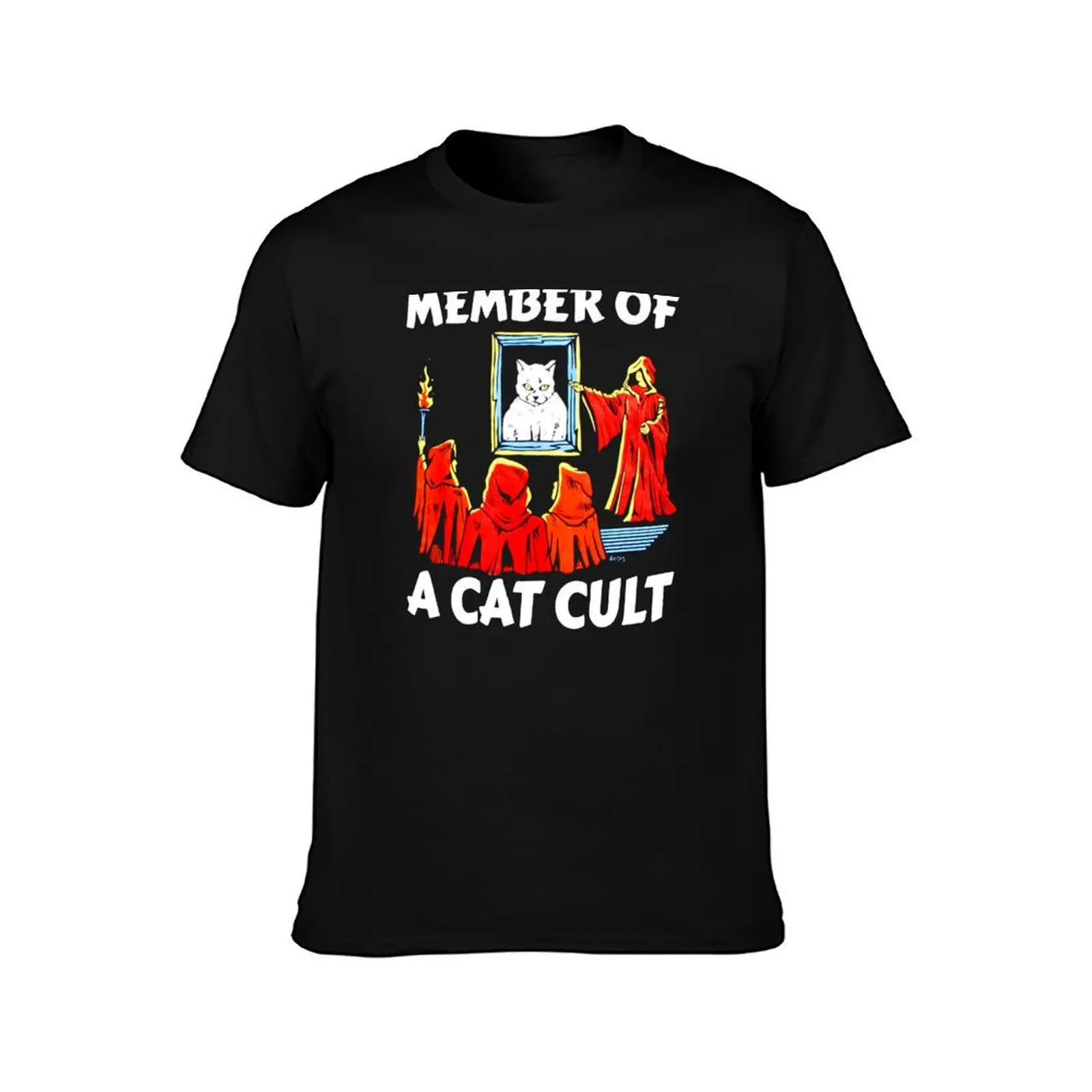 Member-of-A-Cat-Cult- T-Shirt Functional Casual Short Sleeve Tee
