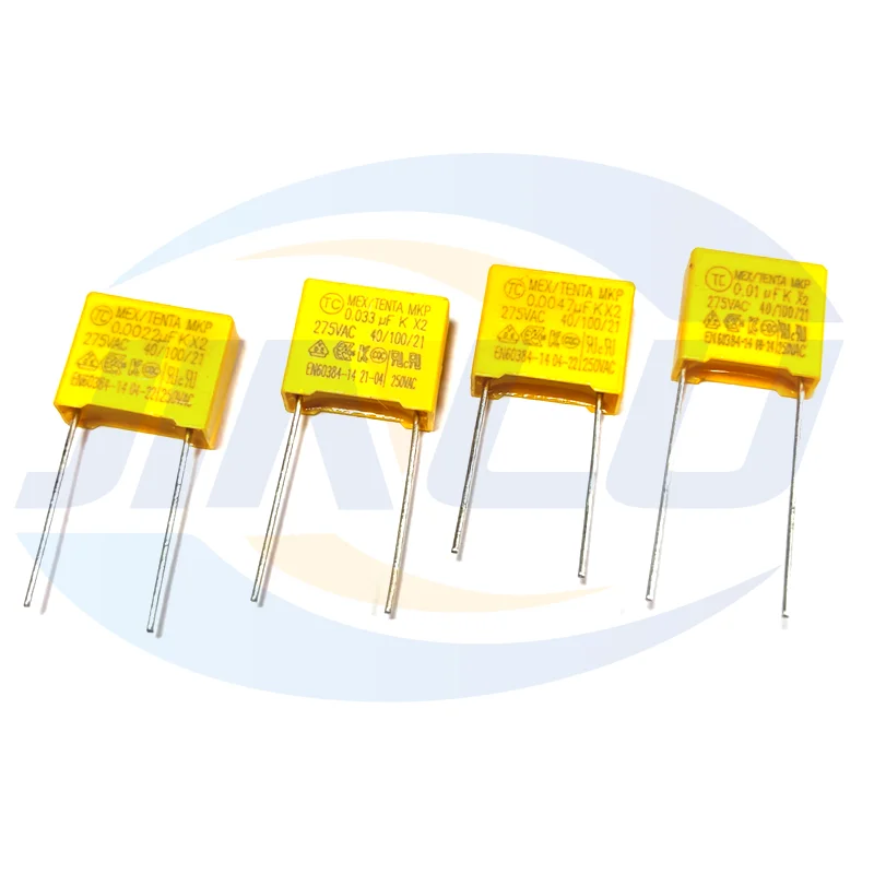 10pcs X2 Safety capacitor 10mm 275VAC 275V 0.01UF 0.022UF 0.033UF 0.047UF 0.1UF 0.15UF 0.22UF 0.33UF 0.47UF Polypropylene film