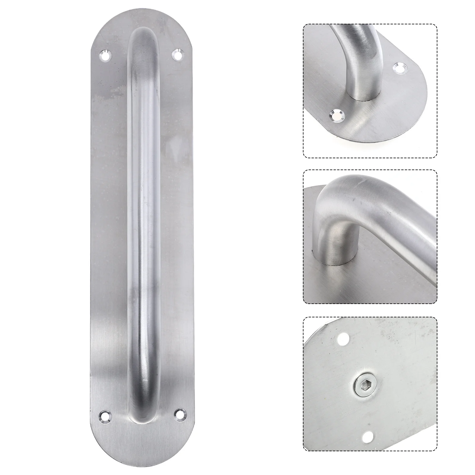 

1Pcs Stainless Steel Fire Door Pull Handle Corrosion Resistant Fireproof Door Pull Knob Stable Screw Installation for Wooden