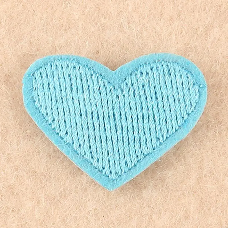 20Pcs Mini Heart Sew/Iron On Appliques Embroidery Patches DIY Clothing Arts 49MB