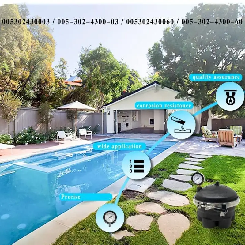 2025 Neue Ersatzwasserventile Top -Kuppelbaugruppe mit Messgerät für Poolfiltersysteme