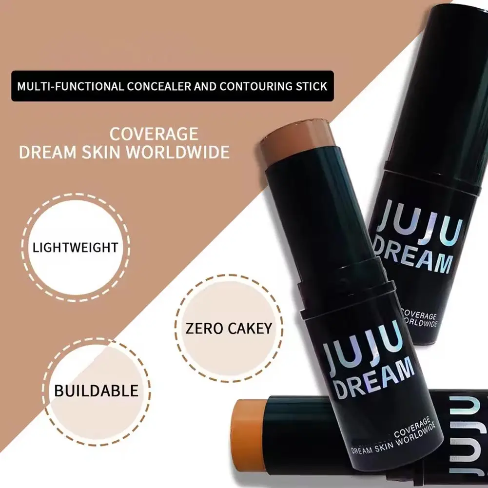 Tweekleurige Contour Stick Markeerstift Make-up Glitter Contouring Bronzer Concealer Pen Langdurige Corrector Contouring Cosmetica