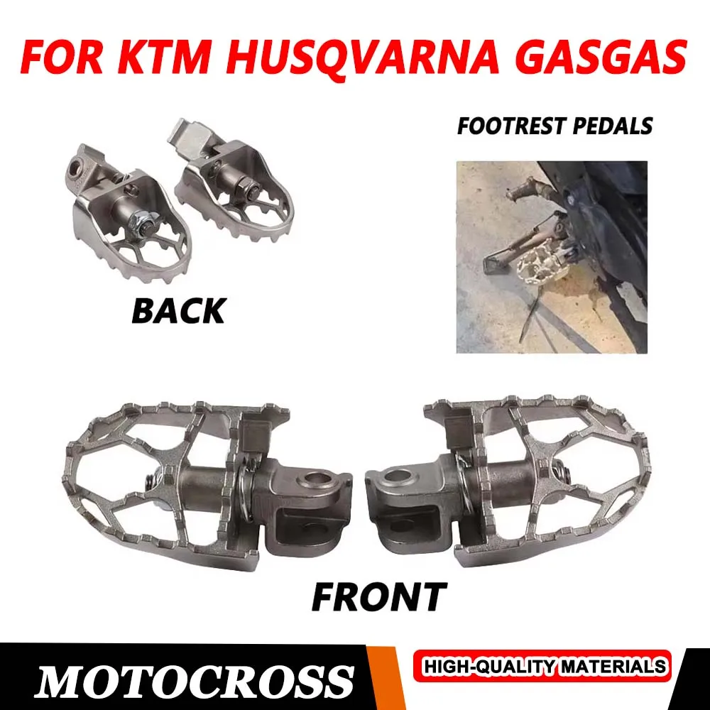 

For KTM SX SX-F EXC EXC-F XC XC-F XCW XCF-W 125-500 for Husqvarna TC FC TE FE FS GasGas ES Footrest Foot Pegs Rests Foot Pedals