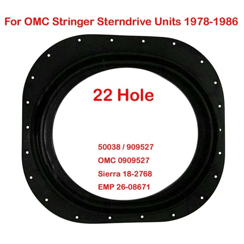 Spare Parts Transom Seal 50038 / 909527 For OMC Stringer Sterndrive Units 22 Hole Version 1978-1986