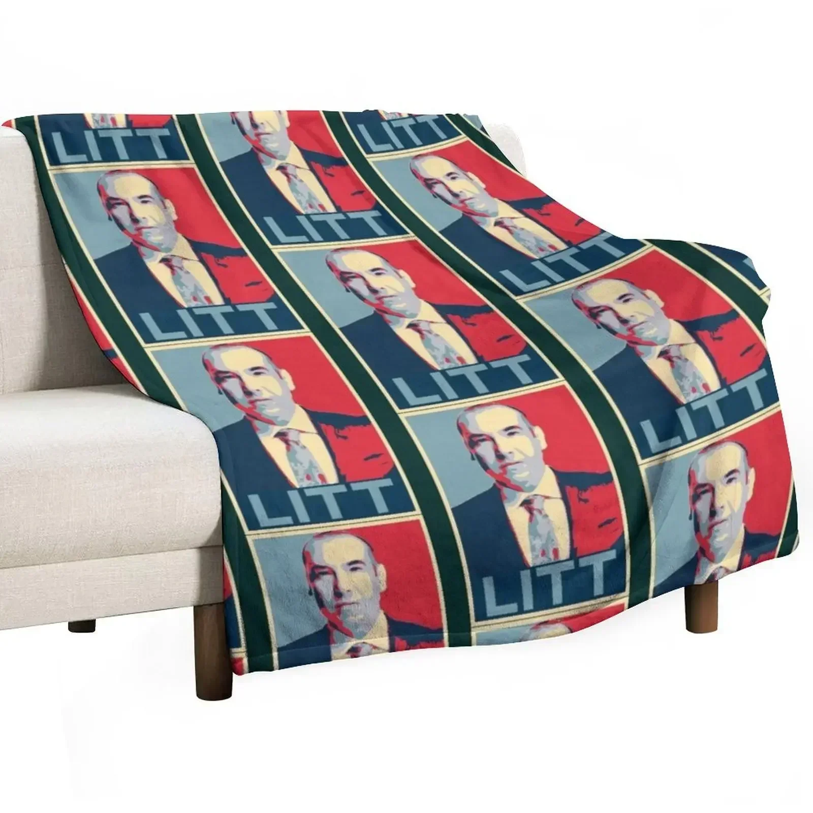 

Louis Litt vintage art Throw Blanket Furrys funny gift Moving Thin Blankets