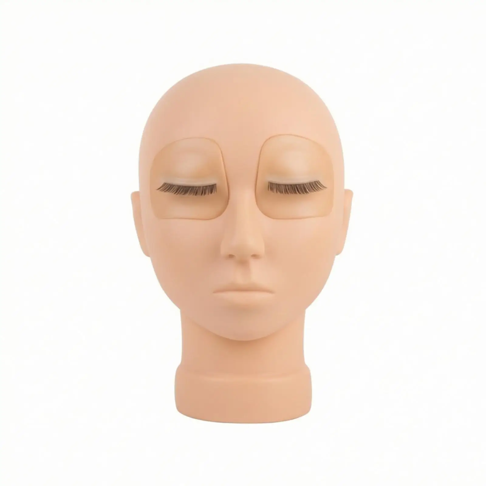 Mannequin Head with Detachable Eyes Soft Silicone Eyelash Practice Head