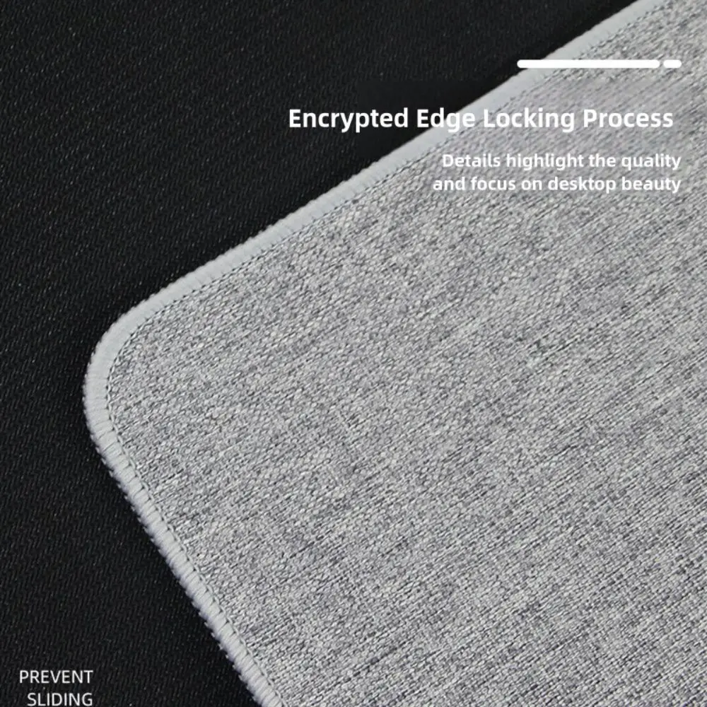 Modern Linen Mouse Pad Non-slip Rubber Keyboard Mice Mat Large Waterproof Computer Laptop Mousepad Home Office