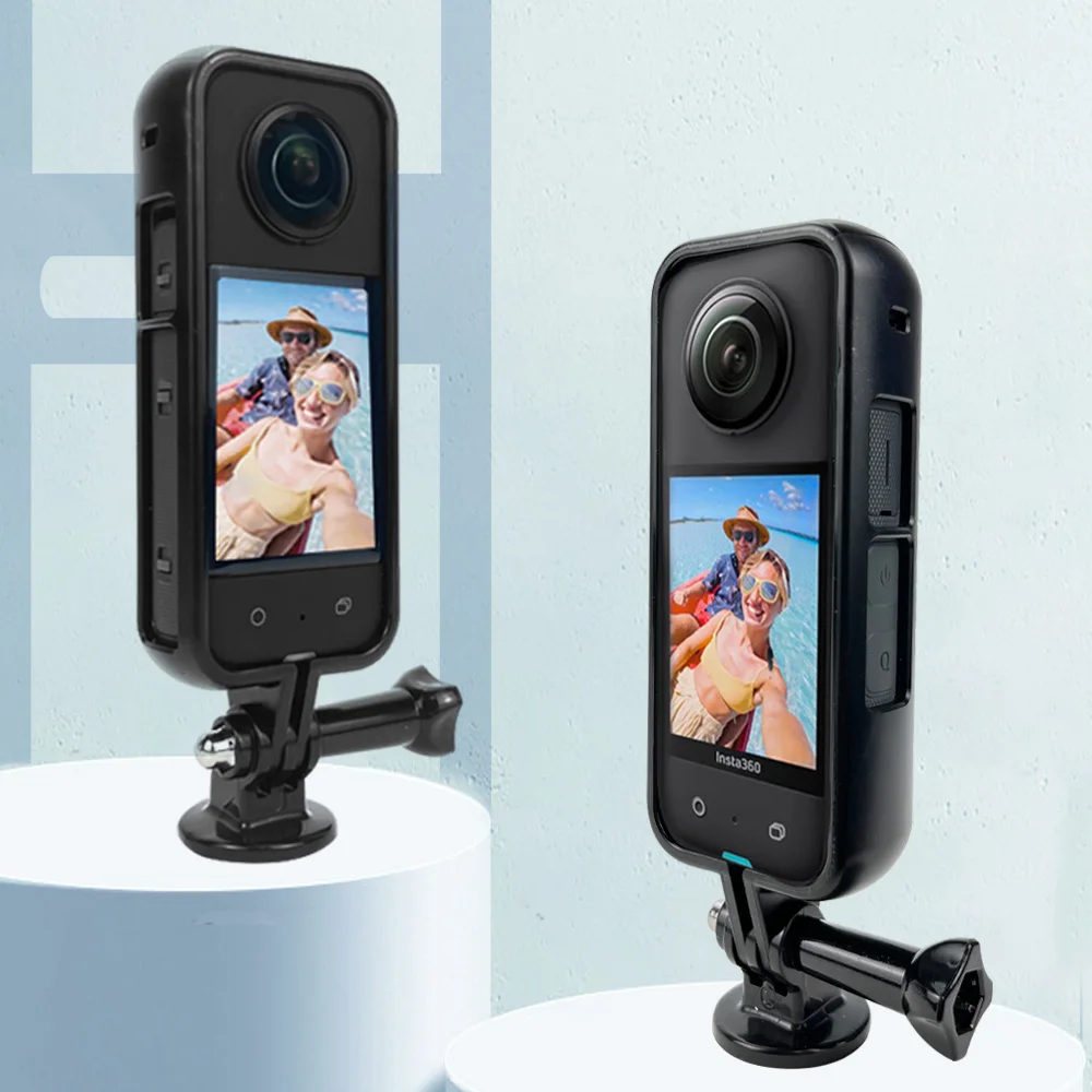 غلاف الكاميرا لقفص الأرانب Insta360 X3 ، إطار تمديد واقي ، ملحقات أفقية ورأسية ، X3 ، One X2